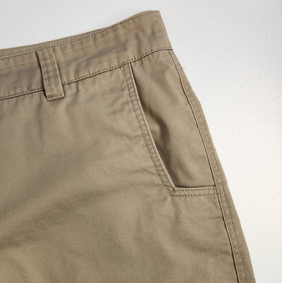 Metal Mulisha Mens Beige Flat Front Shorts 10" Size 44 Casual Embroidered Logo - Picture 3 of 12